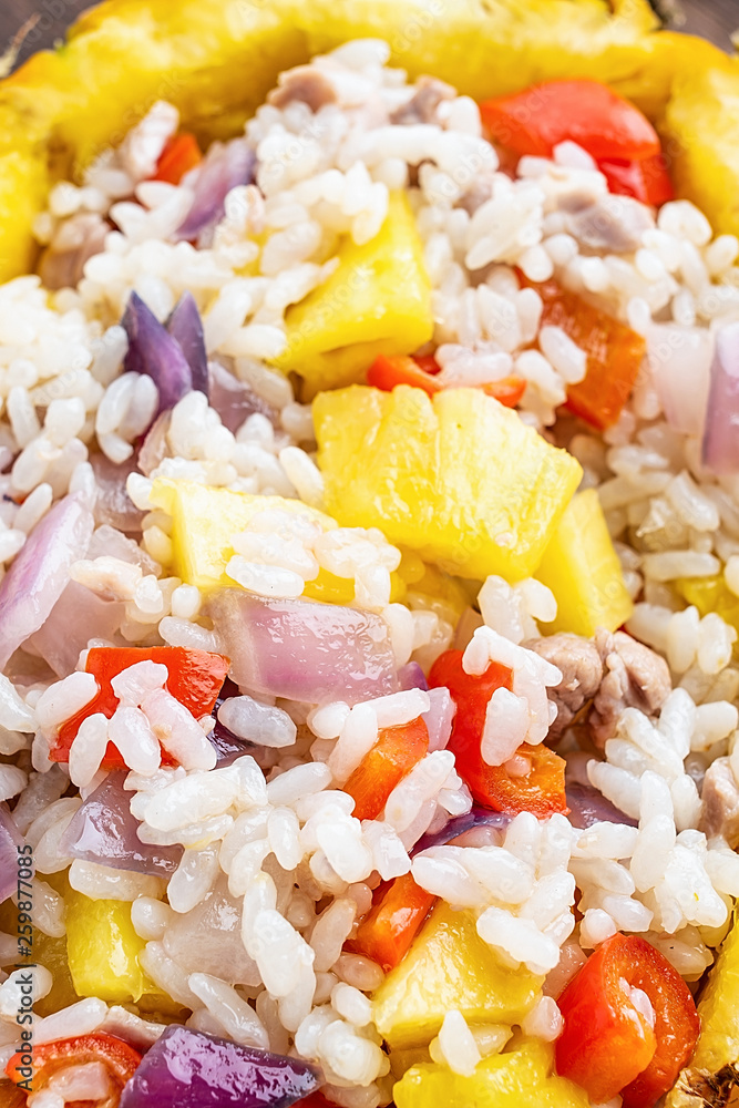 Sweet and sour pineapple fried rice