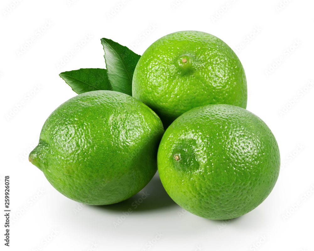 带叶子的Limes