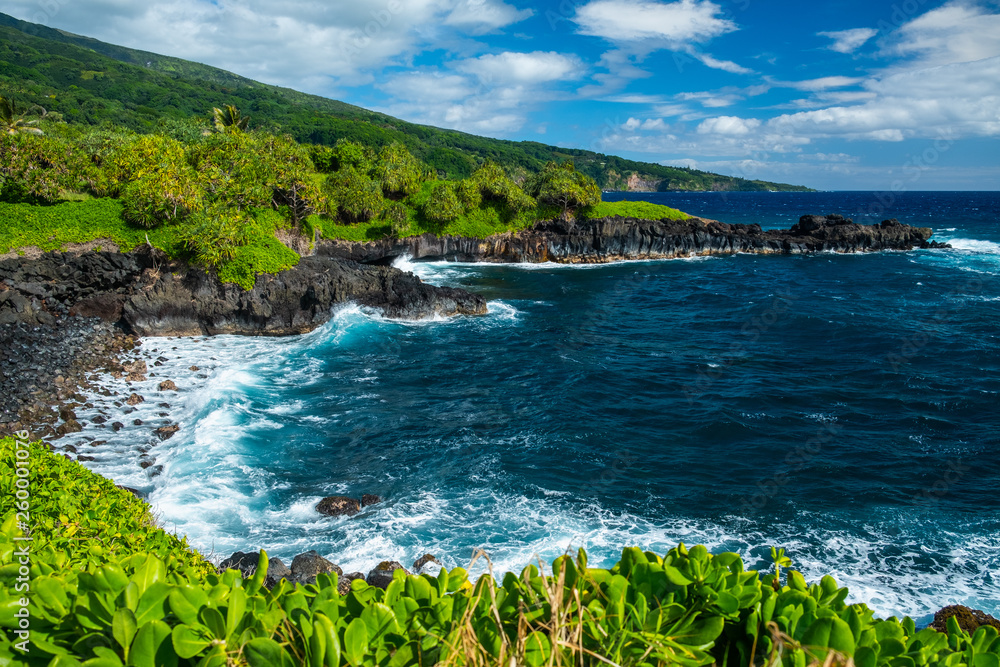 West coast of Maui island near Hana town. Hawaii