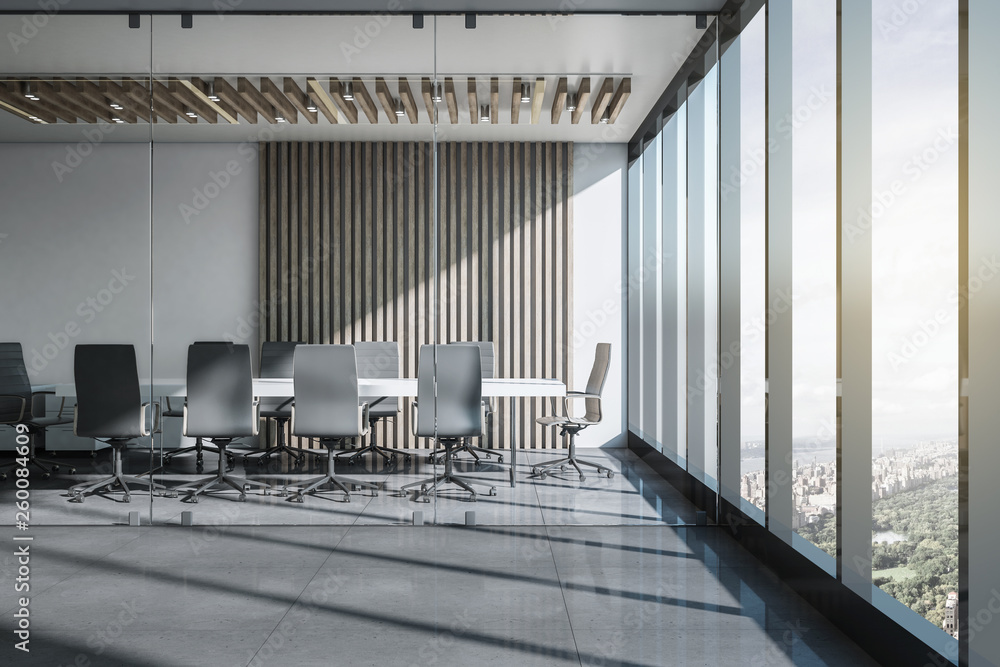 Contemporary meeting room interior