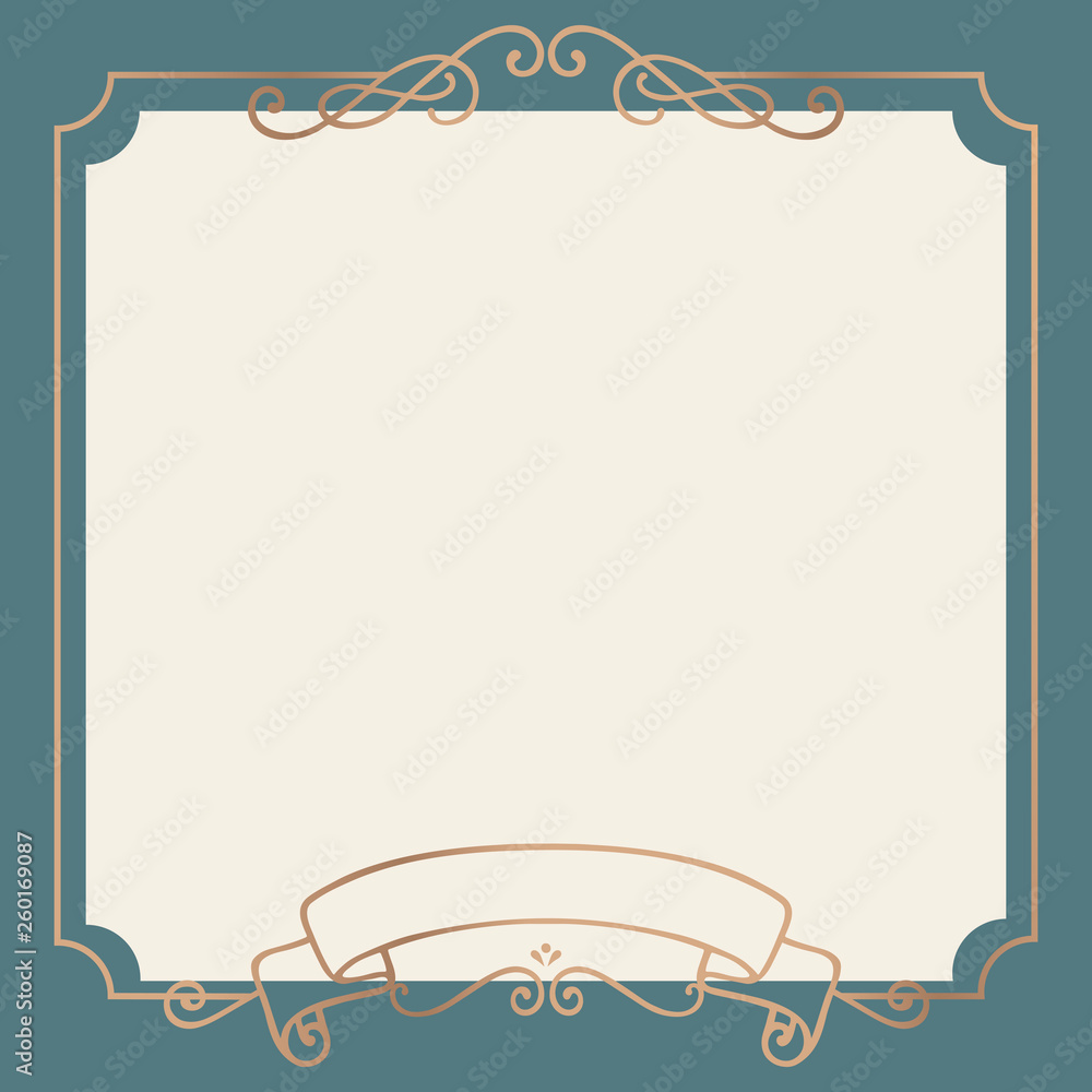 Gold frame background