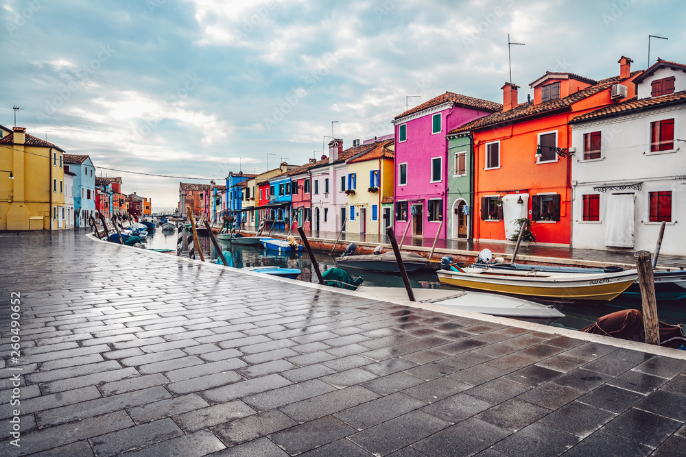 Colorful houses in Burano