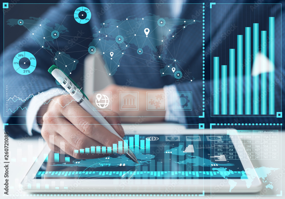 Business analysis and stock market analyzing