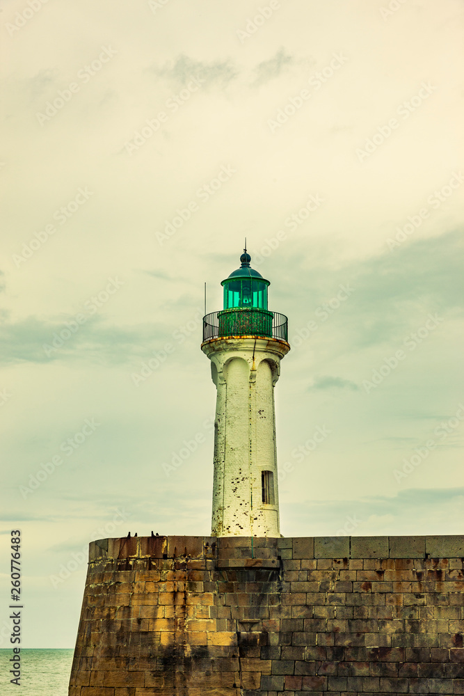 Leuchtturm an der Alabsterküste Normandie