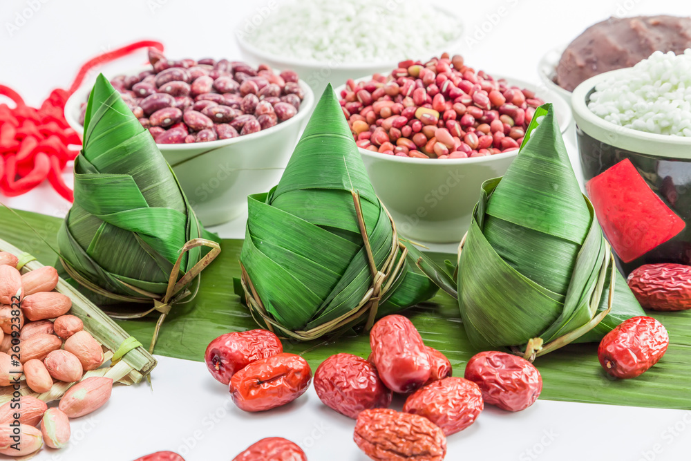 Chinese traditional festival delicacies Dragon Boat Festival Zongzi..