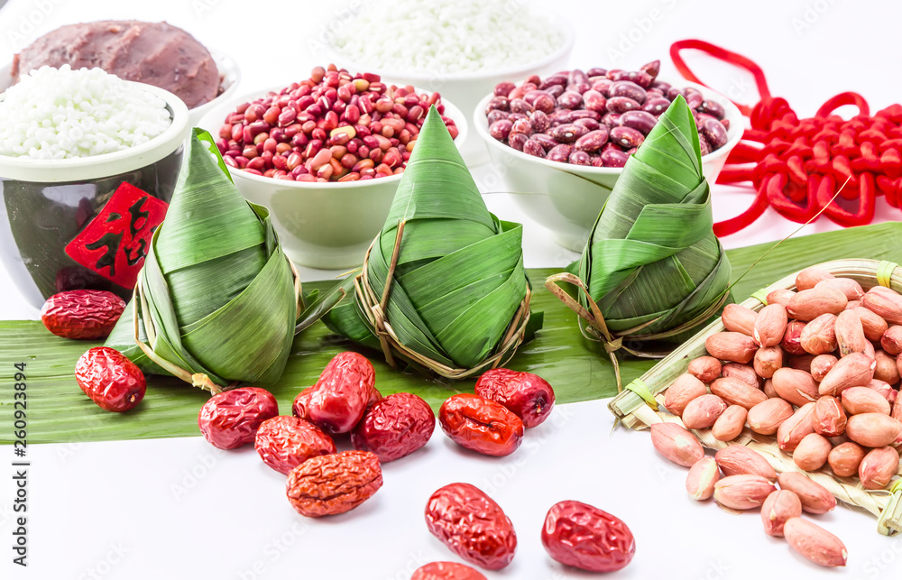 Chinese traditional festival delicacies Dragon Boat Festival Zongzi..