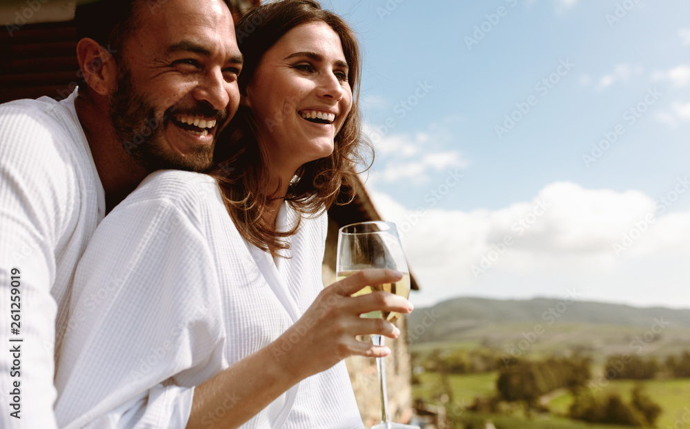 Couple enjoying on a holiday