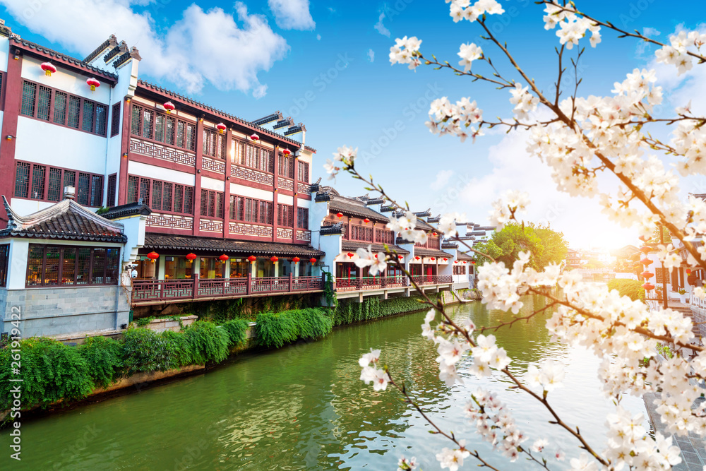 Nanjing Confucius Temple night view