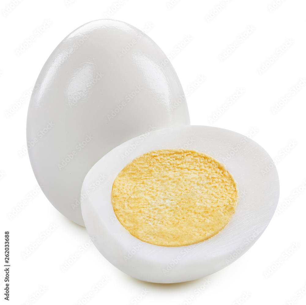 With egg isolated on white