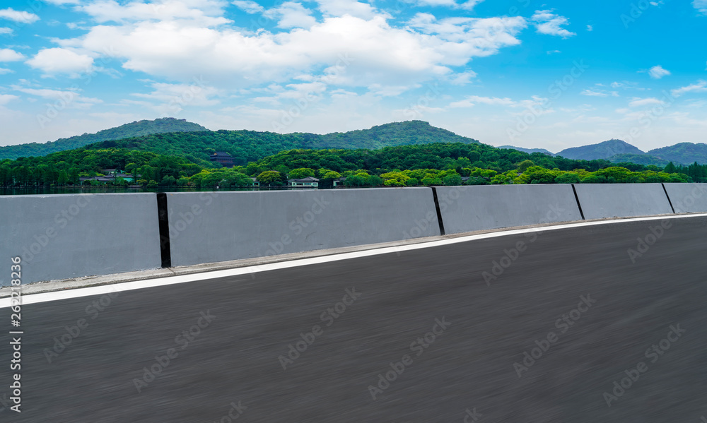 Road and Natural Landscape Landscape