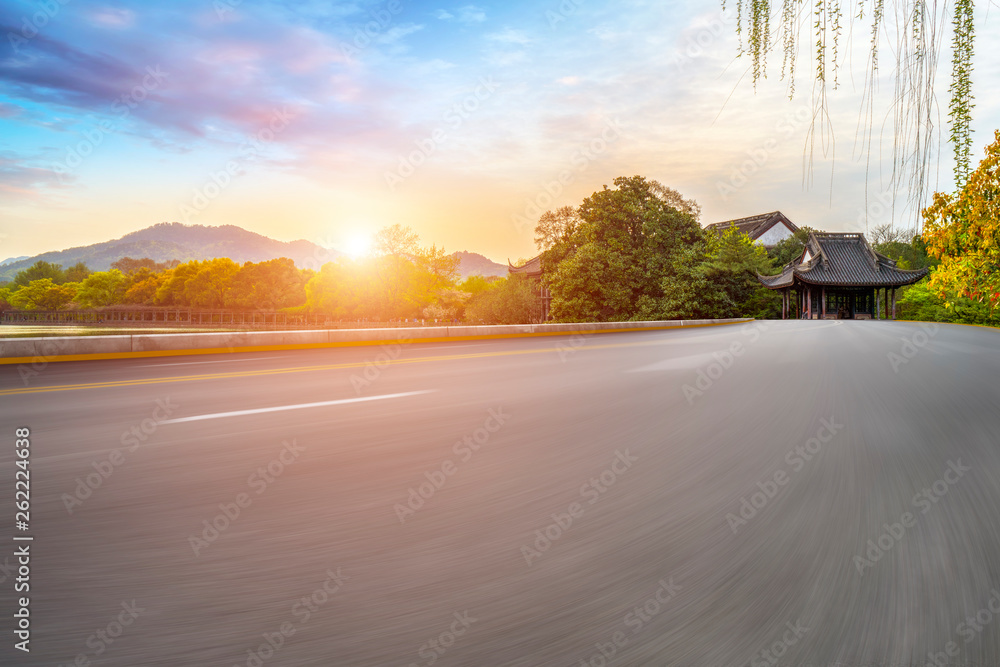 道路与自然景观景观