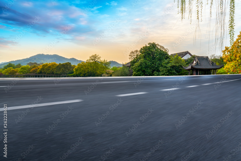 Road and Natural Landscape Landscape