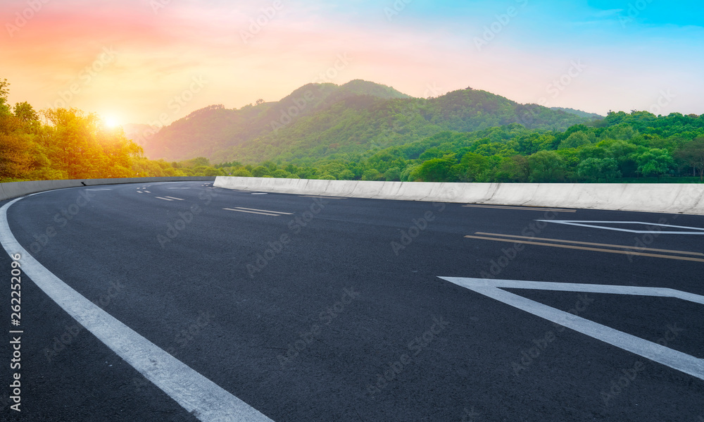 Road and Natural Landscape Landscape