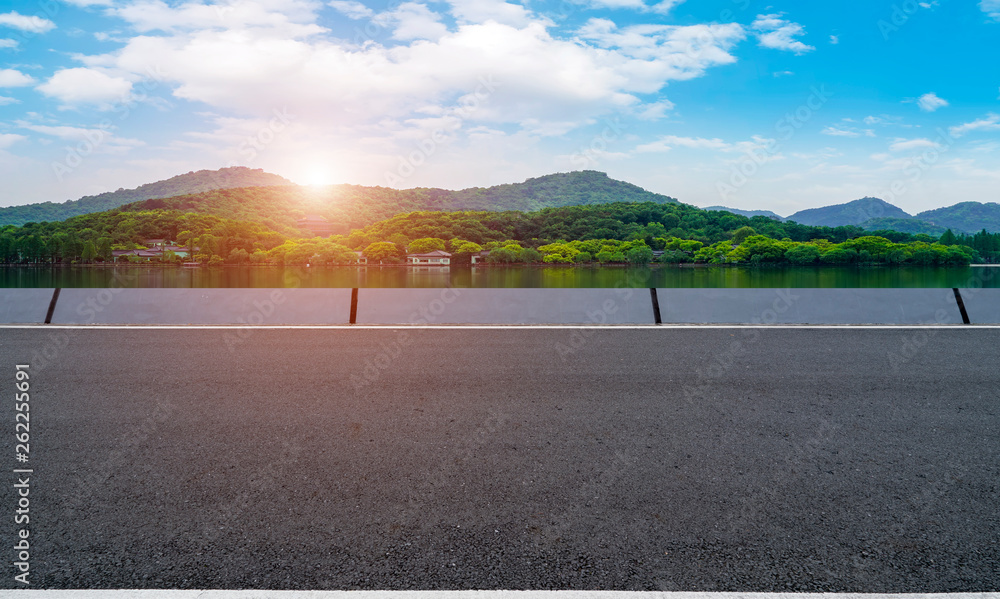 Road and Natural Landscape Landscape