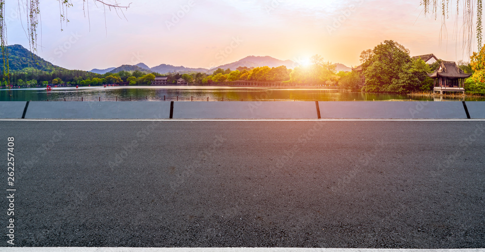 Road and Natural Landscape Landscape