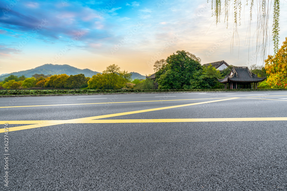 Road and Natural Landscape Landscape