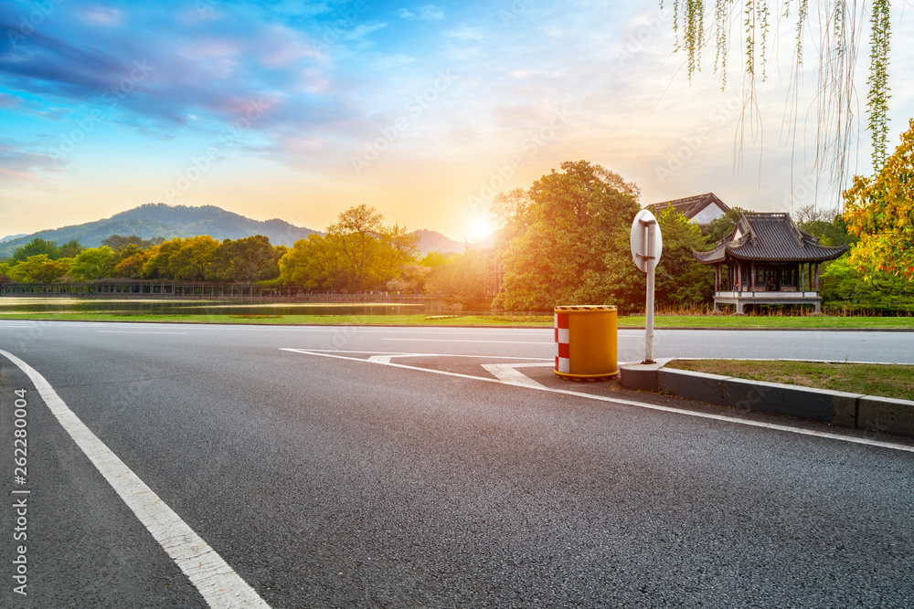 Road and Natural Landscape Landscape