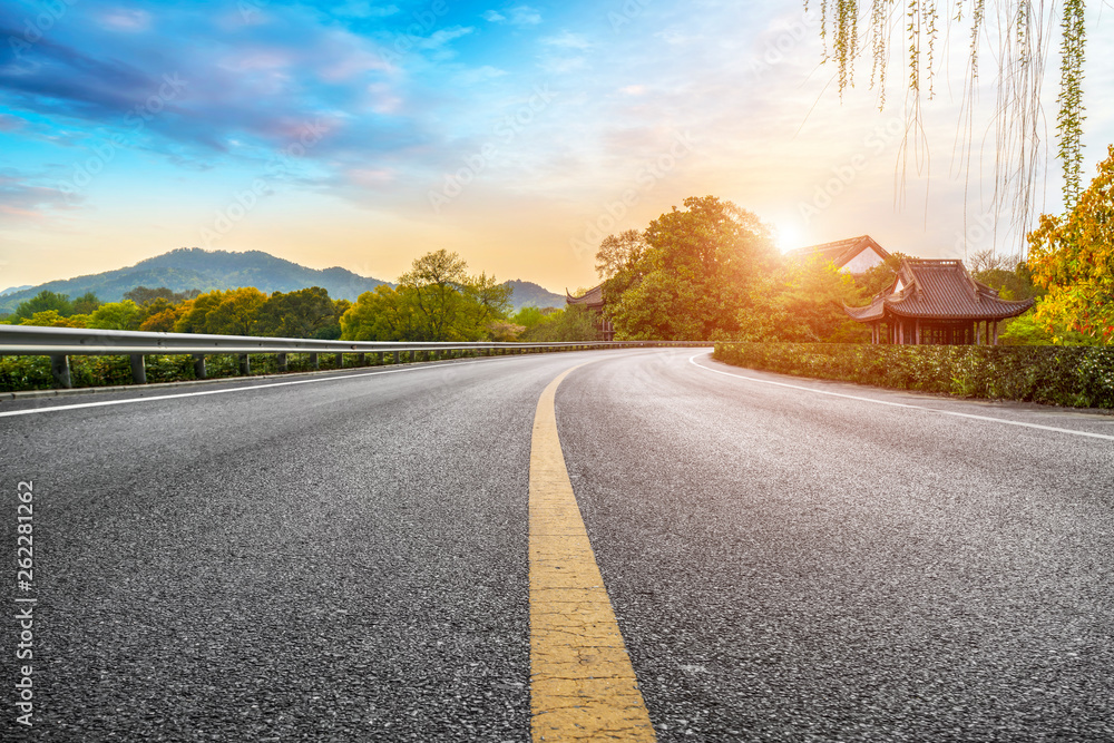 Road and Natural Landscape Landscape