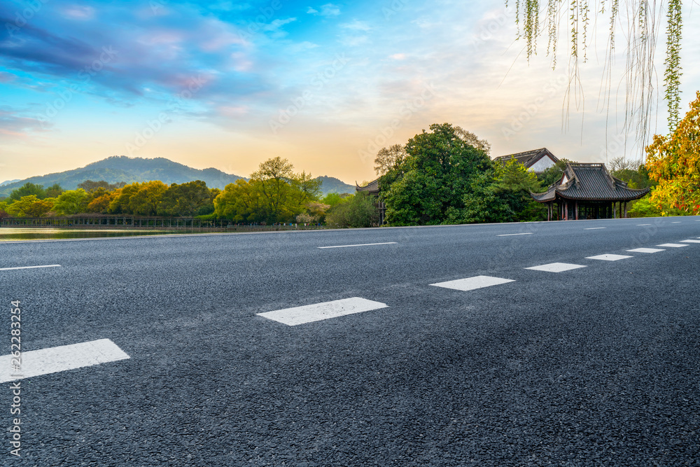 Road and Natural Landscape Landscape