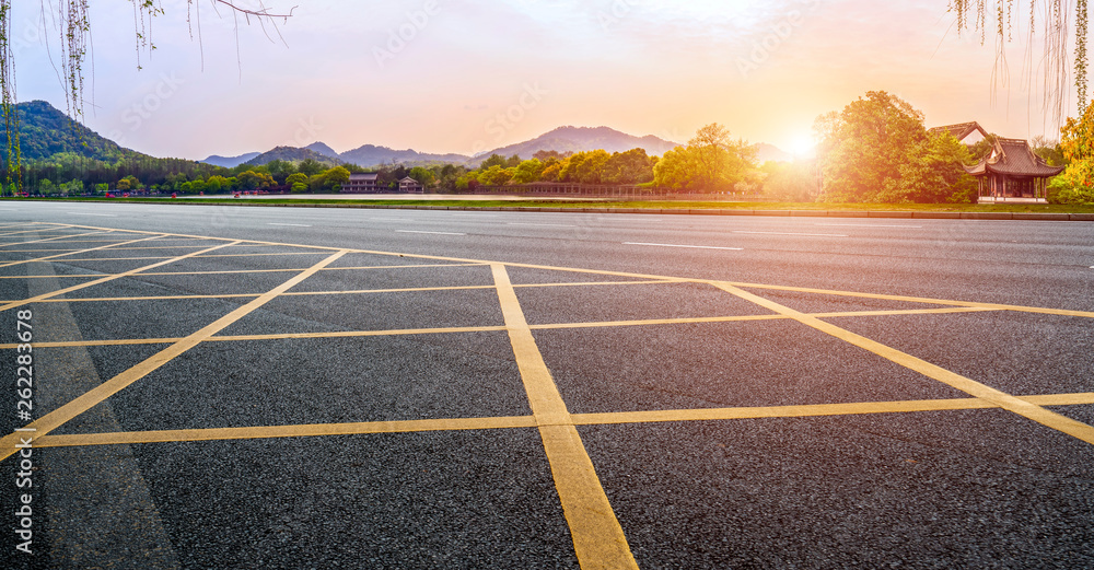 Road and Natural Landscape Landscape