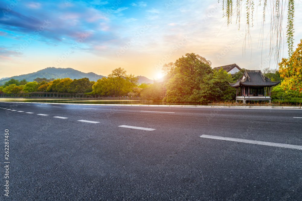 道路与自然景观景观