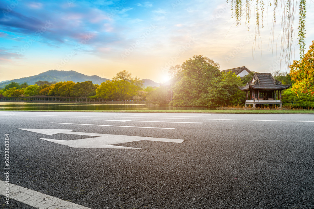 道路与自然景观景观