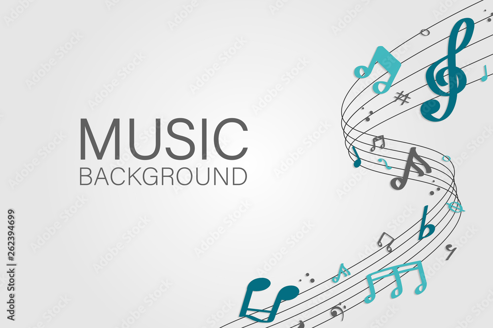 Musical notes background