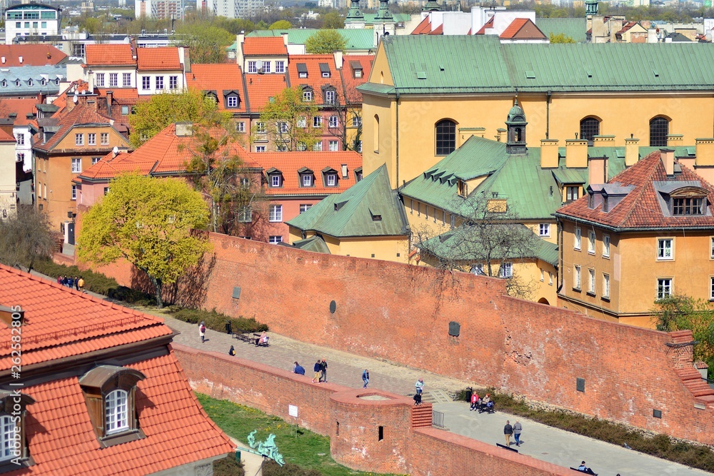 Aerial view of the old town