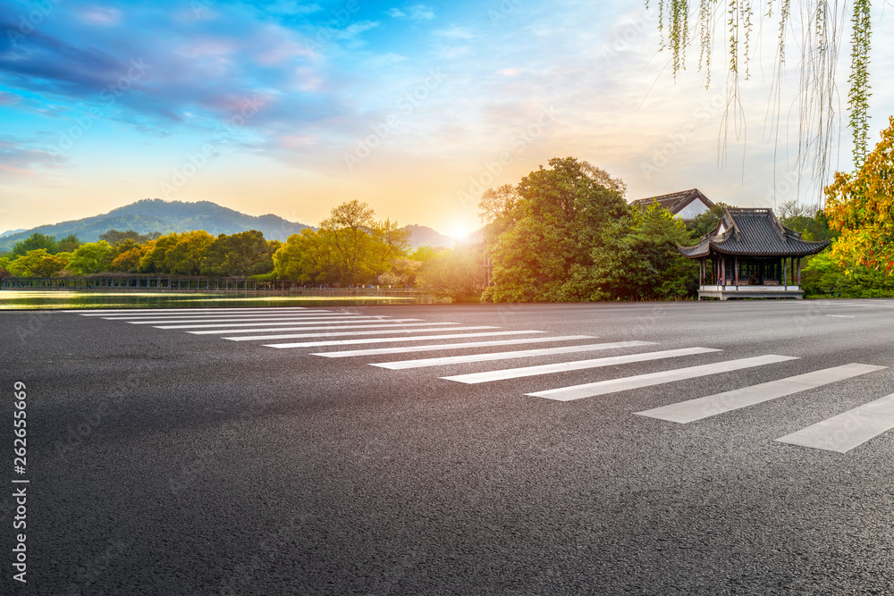 道路自然景观与景观景观……