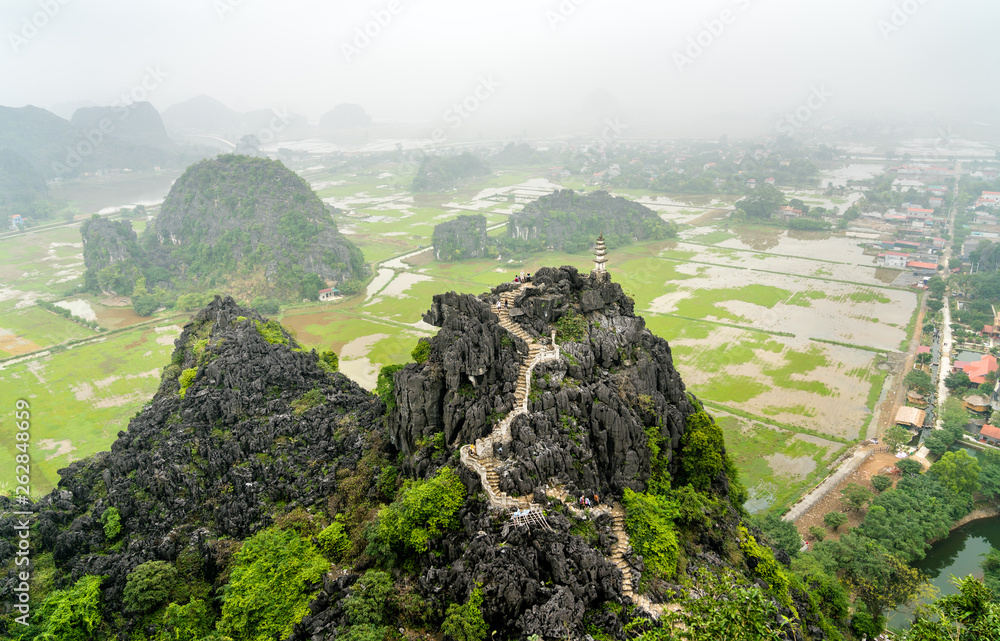 越南Trang An的Hang Mua视点