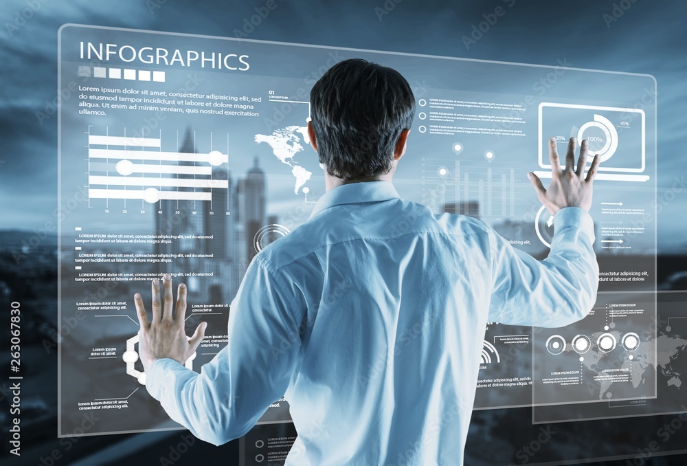 Analytics business data dashboard financial performance abstract