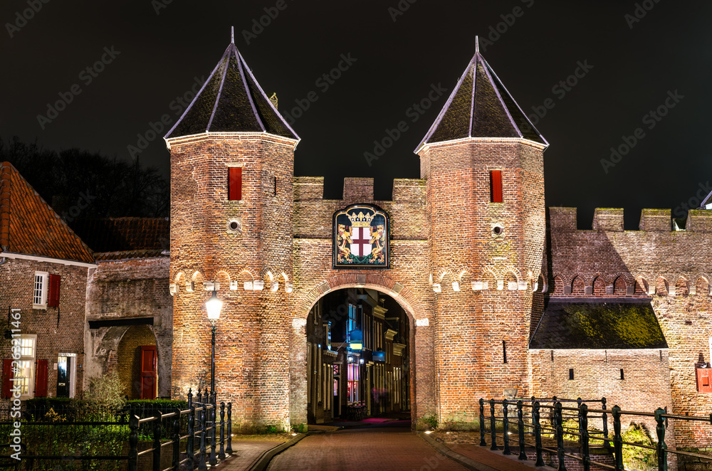 The Koppelpoort, a gate in Amersfoort, the Netherlands