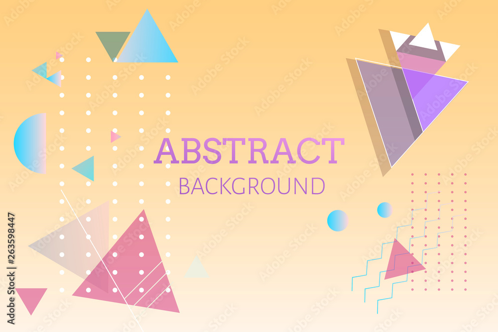 Colorful pyramids background