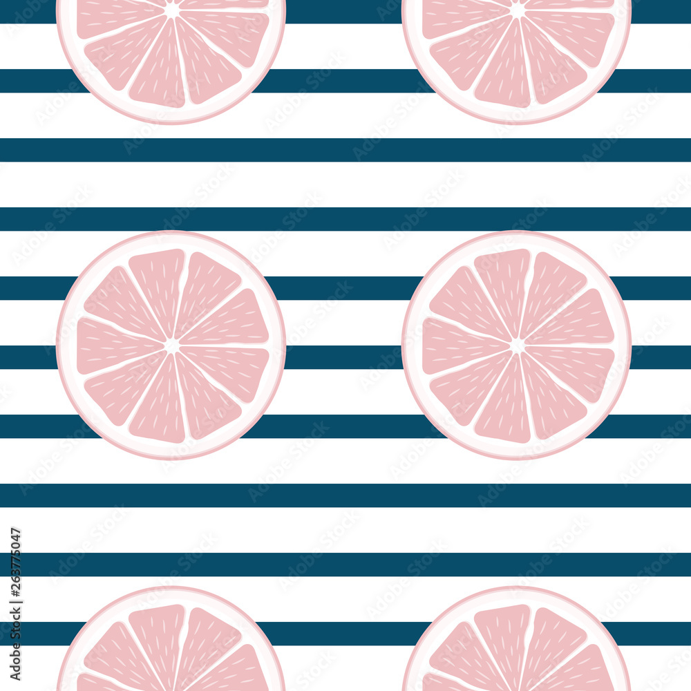 Abstract Citrus Seamless Pattern Background Vector Illustration