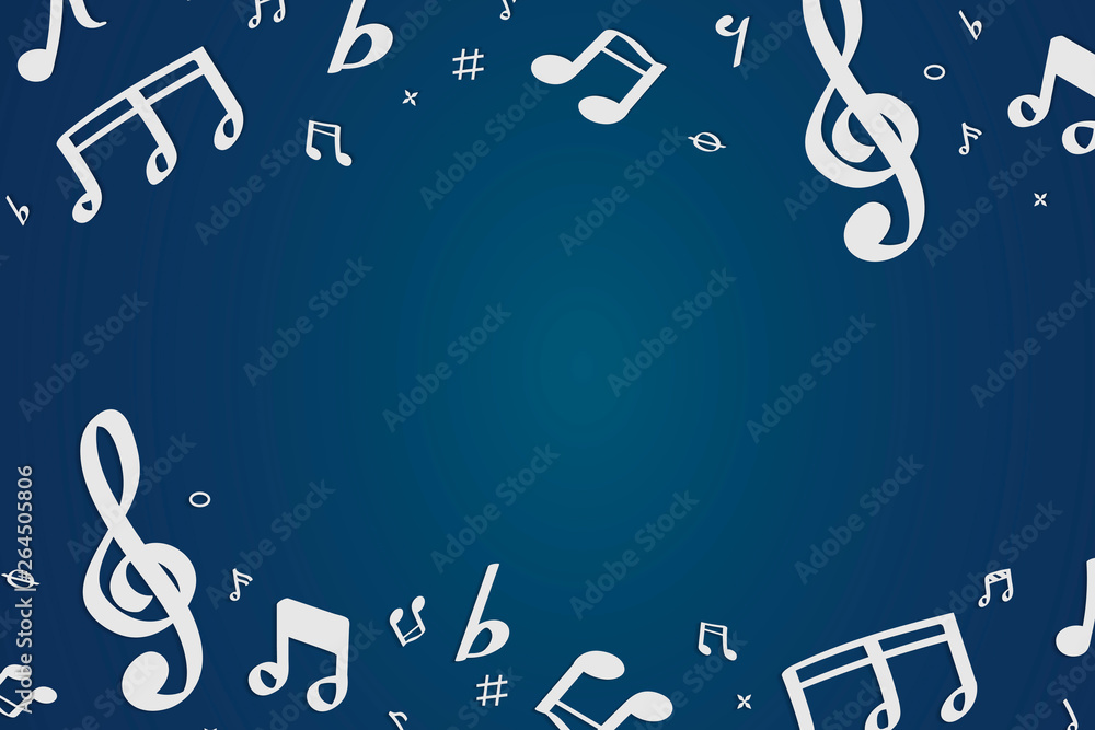 Musical notes background