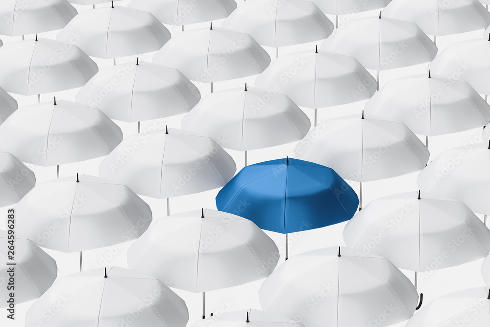 3d rendering, the umbrella with white background