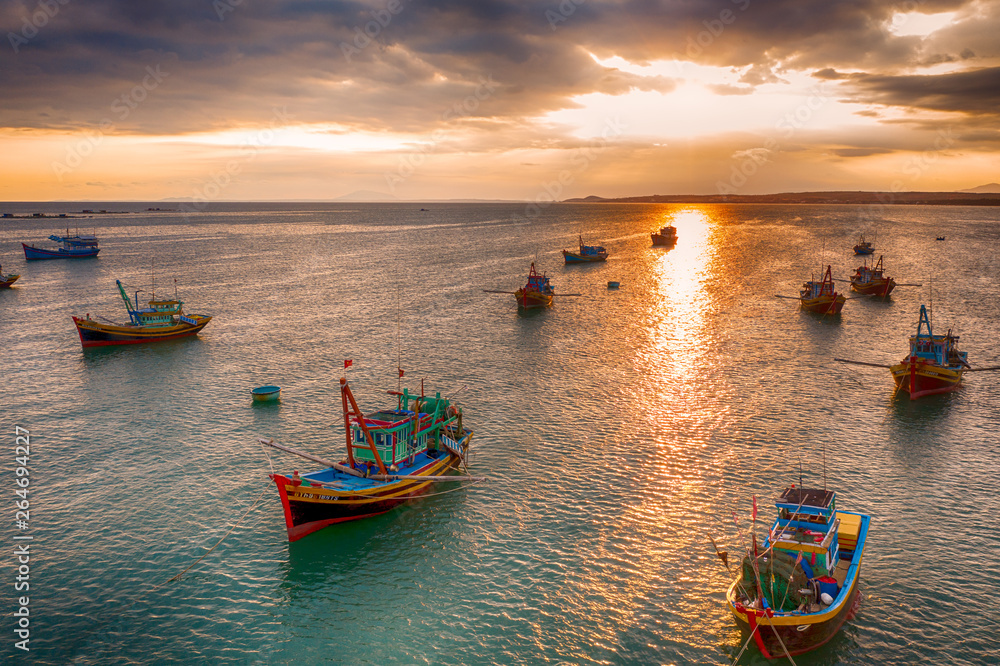 The fishing village in Mui Ne, Vietnam