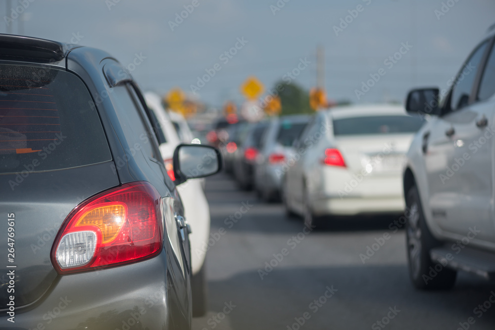 traffic jam on main street