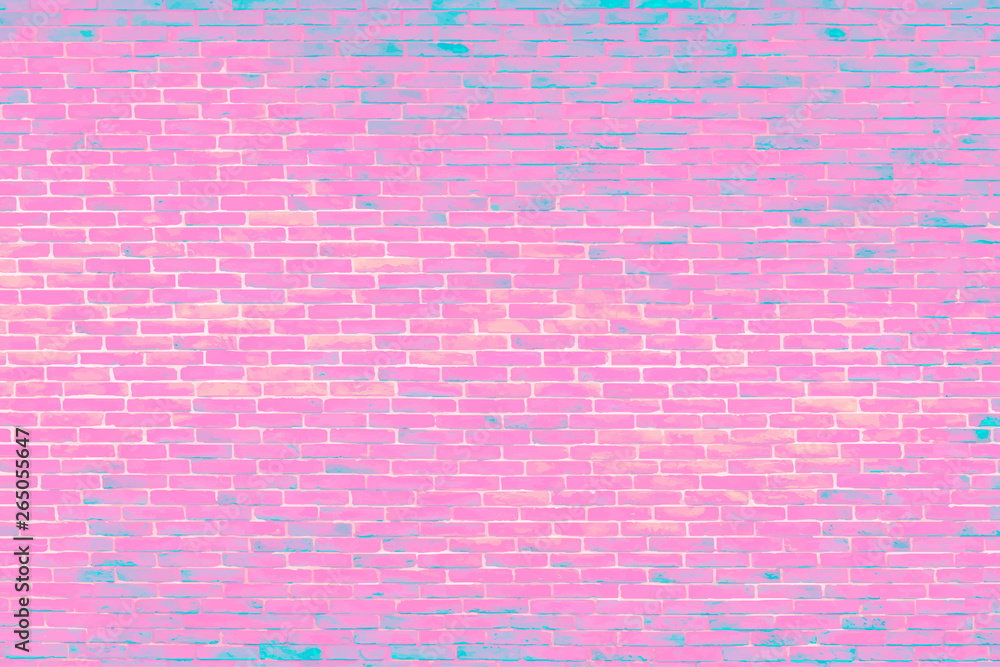 Pink brick wall