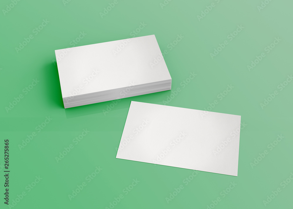 Business card mockup isolated 3d rendering