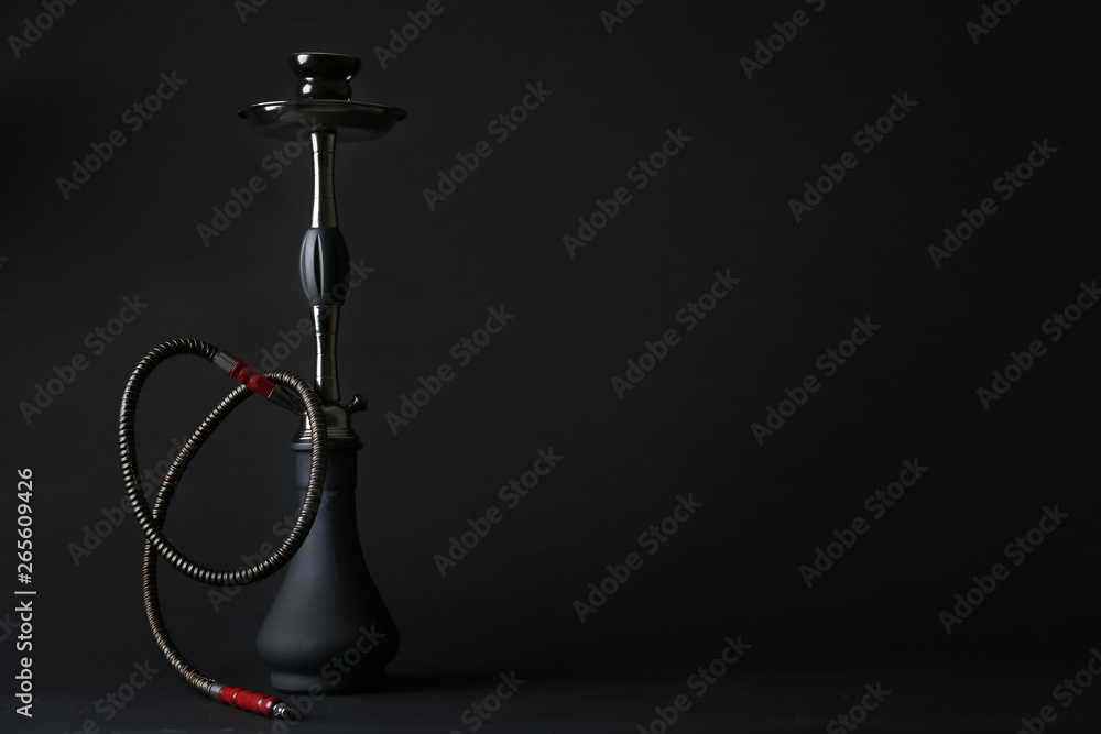 Hookah on dark background