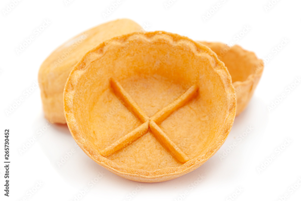 Empty baked tartlet