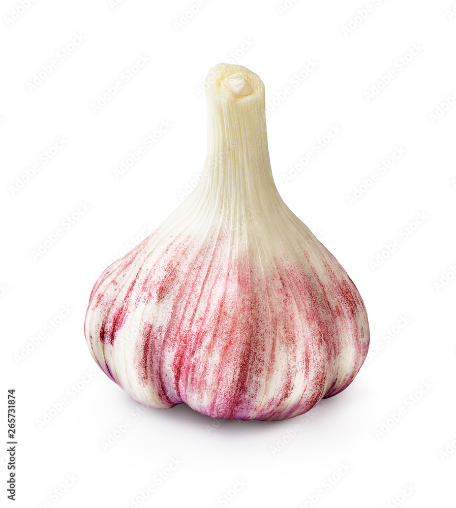 Fresh garlic isolated on white background