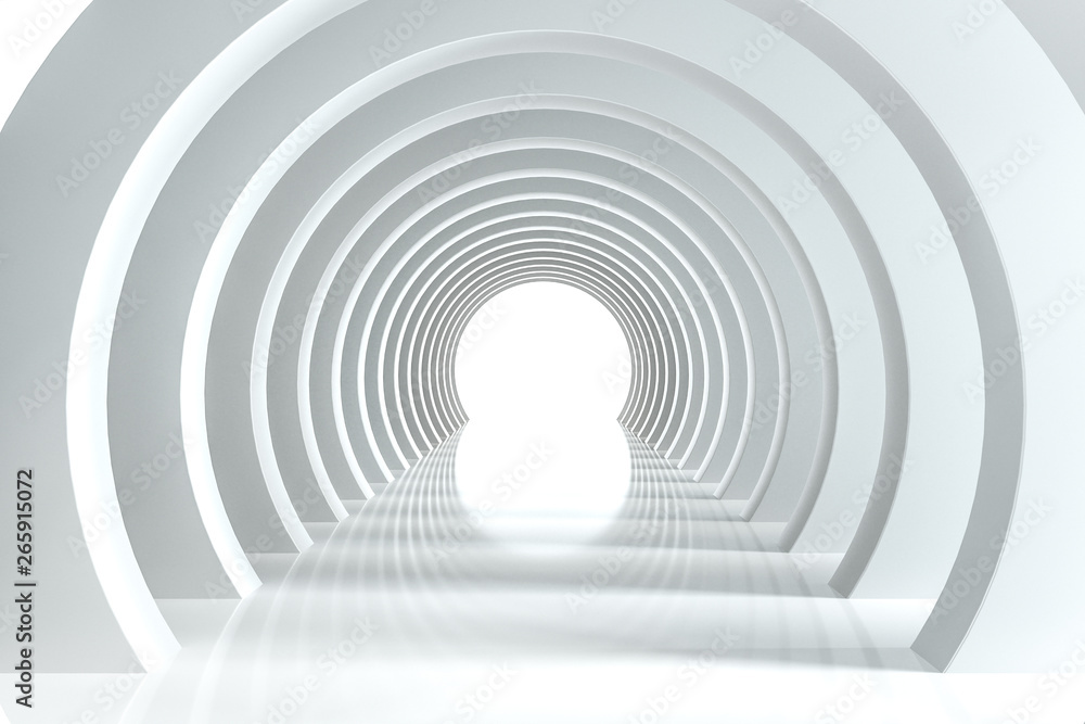 3d rendering, dark science-fiction tunnel, dark background