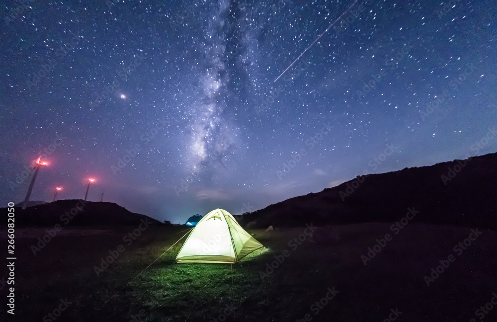 Starry night view,