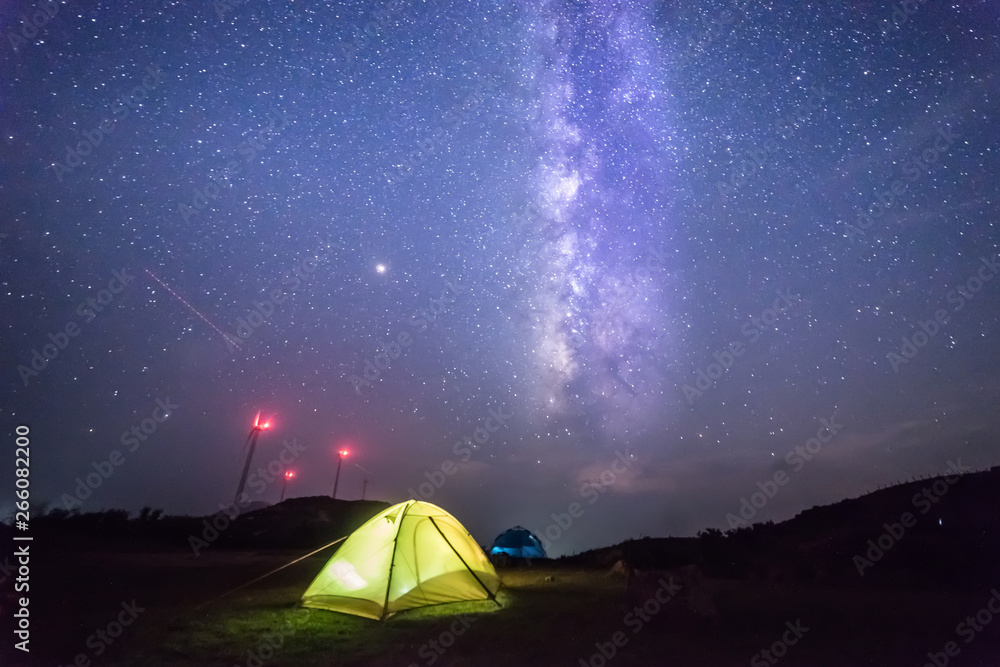 Starry night view,