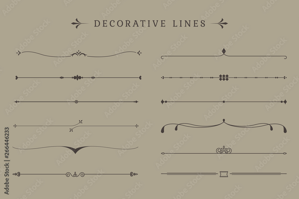 复古装饰线条系列