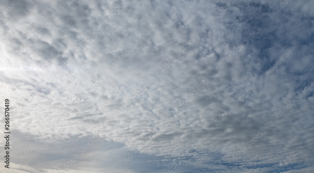 Blue sky with white clouds