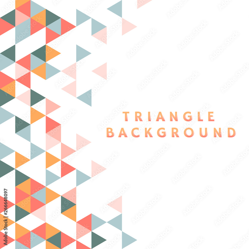 Colorful triangle pattern illustration