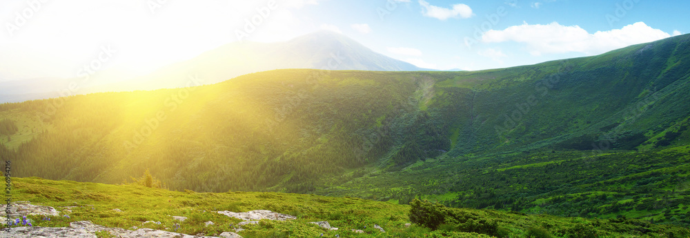 Mountains landscape in the summer